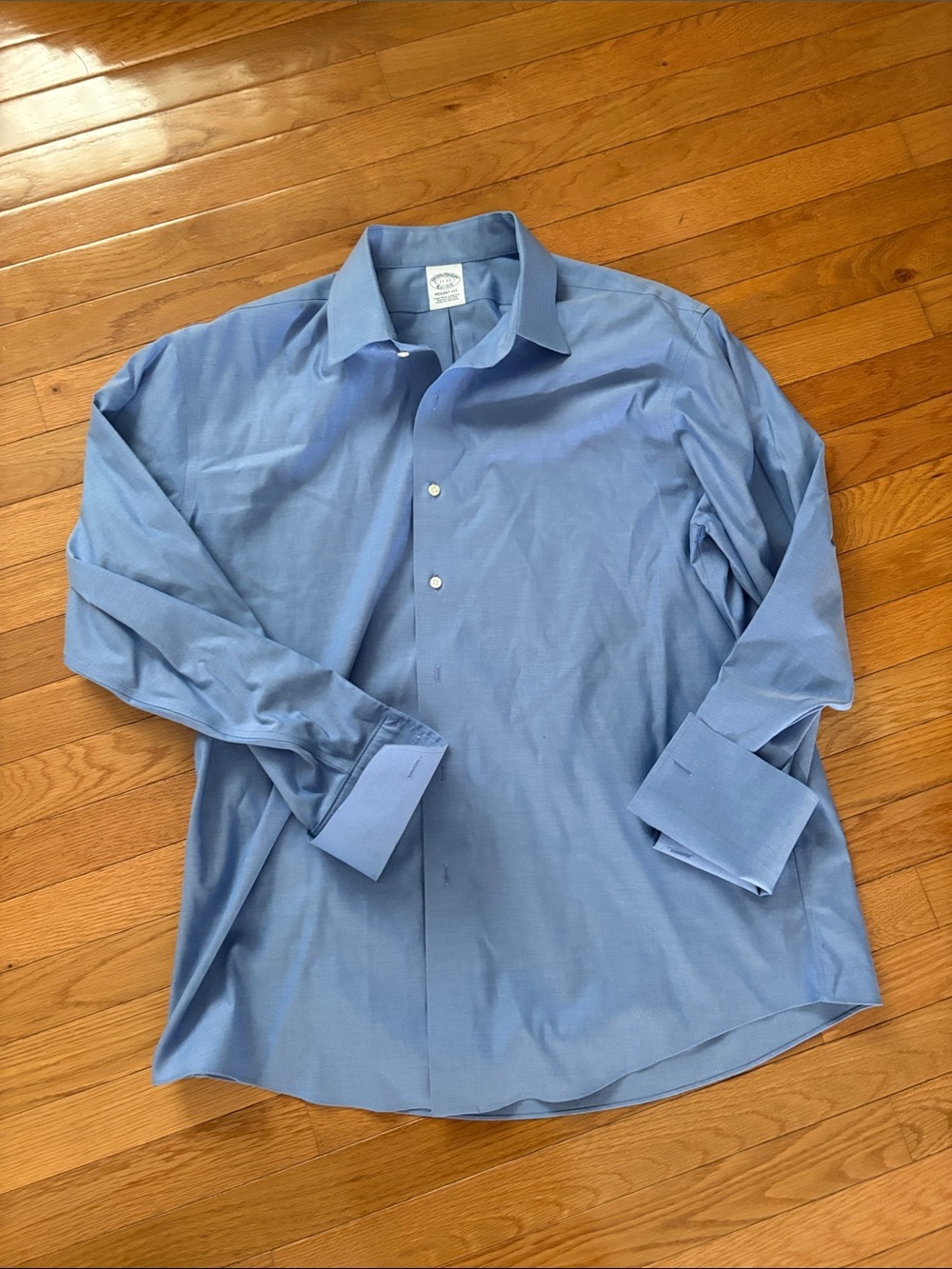 Brooks Brothers Sky Blue Spread Collar Dress Shirt